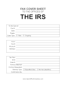 Internal Revenue Service Fax