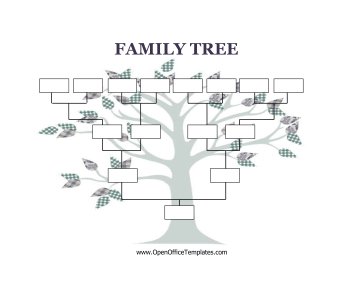 Blank Family Tree OpenOffice Template