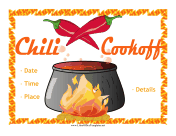 Chili BBQ Flyer