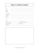 Covid Count Fax Sheet