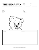 Cute Bear Fax