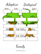 Family Tree Adoptive And Biological