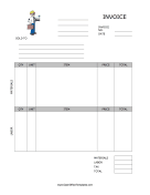 Invoice for Contractor