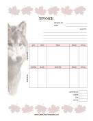 Maple Leaves And Wolf Invoice