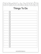 Notepad Paper To Do List