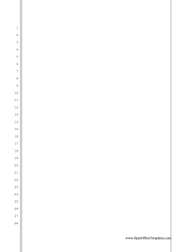 Blank Legal Pleading Template OpenOffice Template