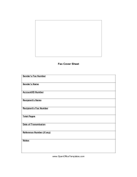 Full-Page Fax Coversheet OpenOffice Template