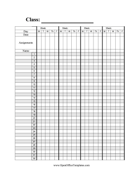 Grading Paper OpenOffice Template