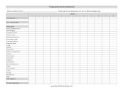 12-Month Projected Income Statement