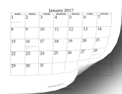 2017 Yearly Calendar