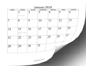 2018 Yearly Calendar