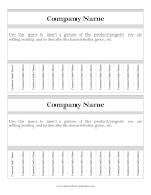 2 Flyers Per Page With Tear-Off Tabs