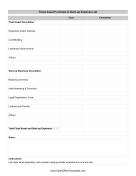 Asset Purchases And Start-Up Expenses