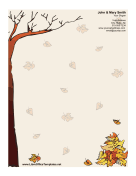 Autumn Unlined Stationery