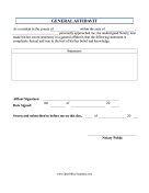 Basic Affidavit