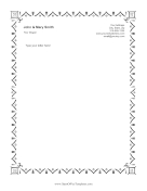 Black Abstract Border