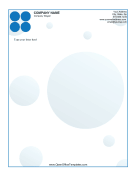 Blue Dot Letterhead
