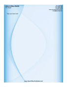 Blue Swirl Letterhead