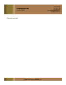 Brown Formal Letterhead