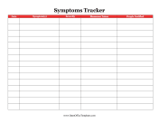 Coronavirus Symptoms Log