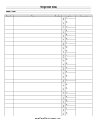 Daily To Do List