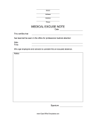 Doctors Note