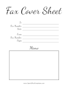 Fancy Font Fax