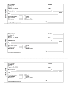 Fillable Cash Receipt Form