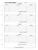 Food Intake Log