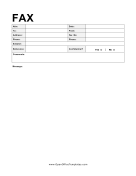 Gray Fax Coversheet