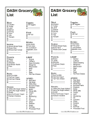 Grocery List For DASH