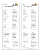 Keto Diet Shopping List