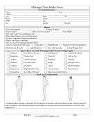 Massage Patient Form