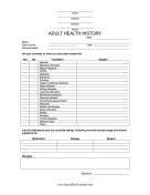 Medical History Form