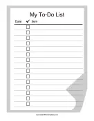 My To-Do List