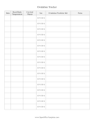 Ovulation Prediction Tracker OpenOffice Template