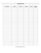 Password Tracker
