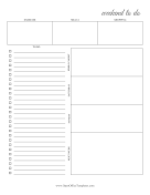 Planner For Weekends OpenOffice Template