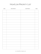 Priority To Do List