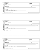 Rent Receipt