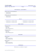 Resume With Checkmarks OpenOffice Template