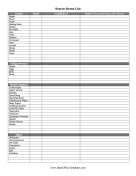 Scarcity Shopping List