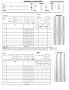 Score Card Basketball