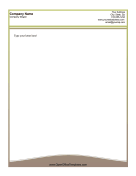 Tan Curve Business Letterhead
