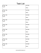 Task Checklist