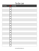 To Do Checklist