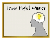 Trivia Winner Certificate