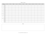Utilities Cost And Budget Tracker OpenOffice Template