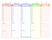 Week Cute Planner